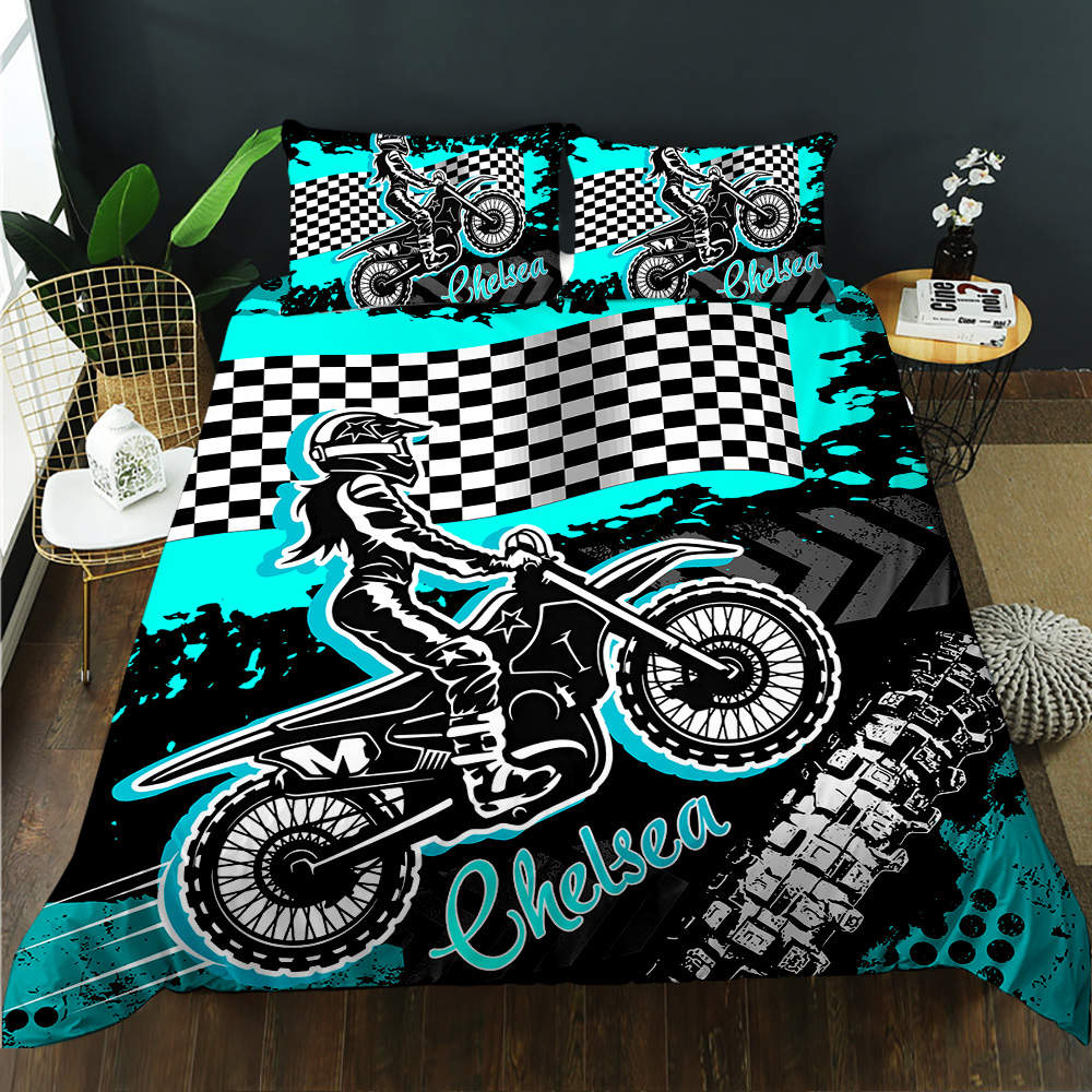 Motocross Personalised Quilt Cover Set DOONA KINGDOM