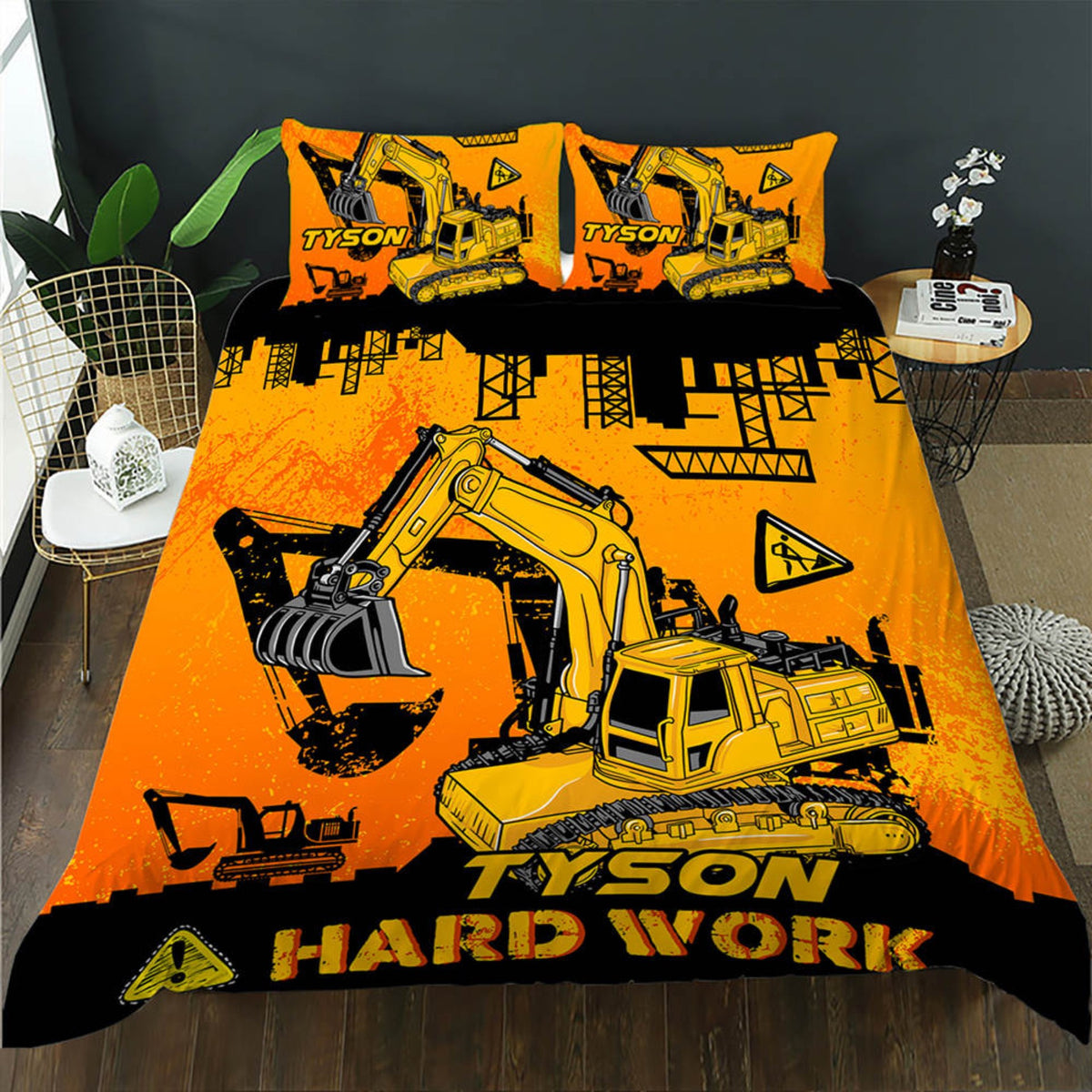 Construction Personalised Quilt Cover Set DOONA KINGDOM