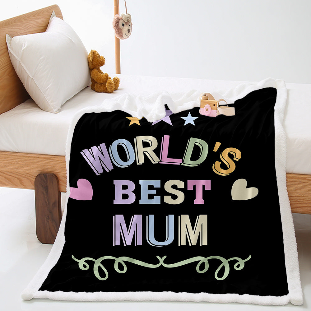 Worlds Best Mum Cot size blanket 90x120cm DOONA KINGDOM