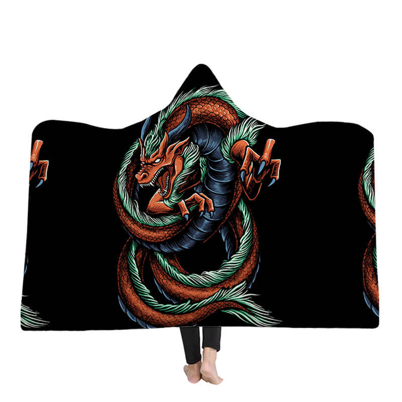 Dragon Hooded Blanket 130cmx150cm - DOONA KINGDOM
