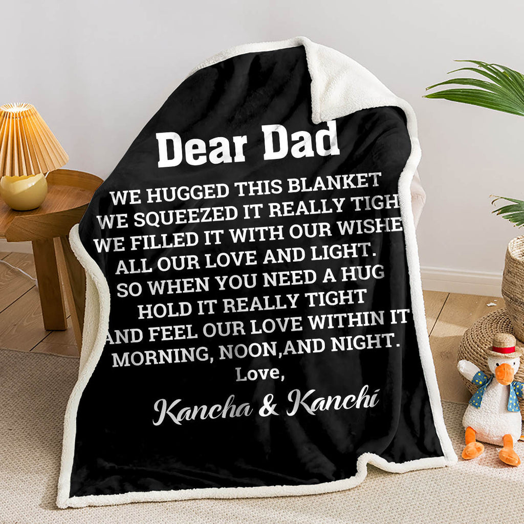 Dear Dad Personalised Premium Blanket - DOONA KINGDOM