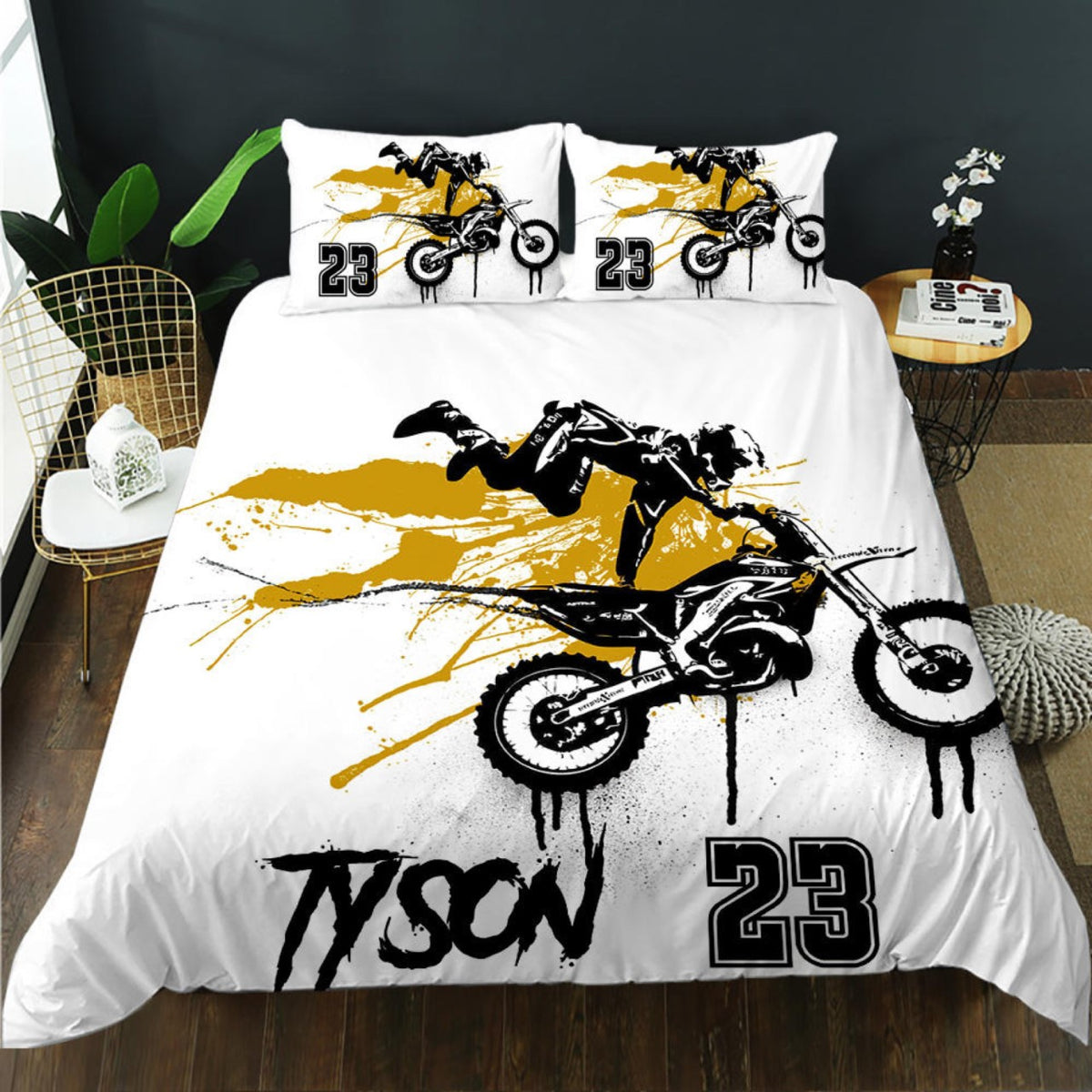 Pattern Print Motocross Quilt