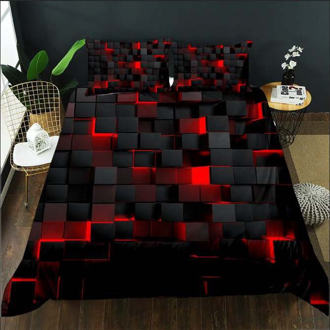 Geometric Pattern Quilt Cover Set– DOONA KINGDOM