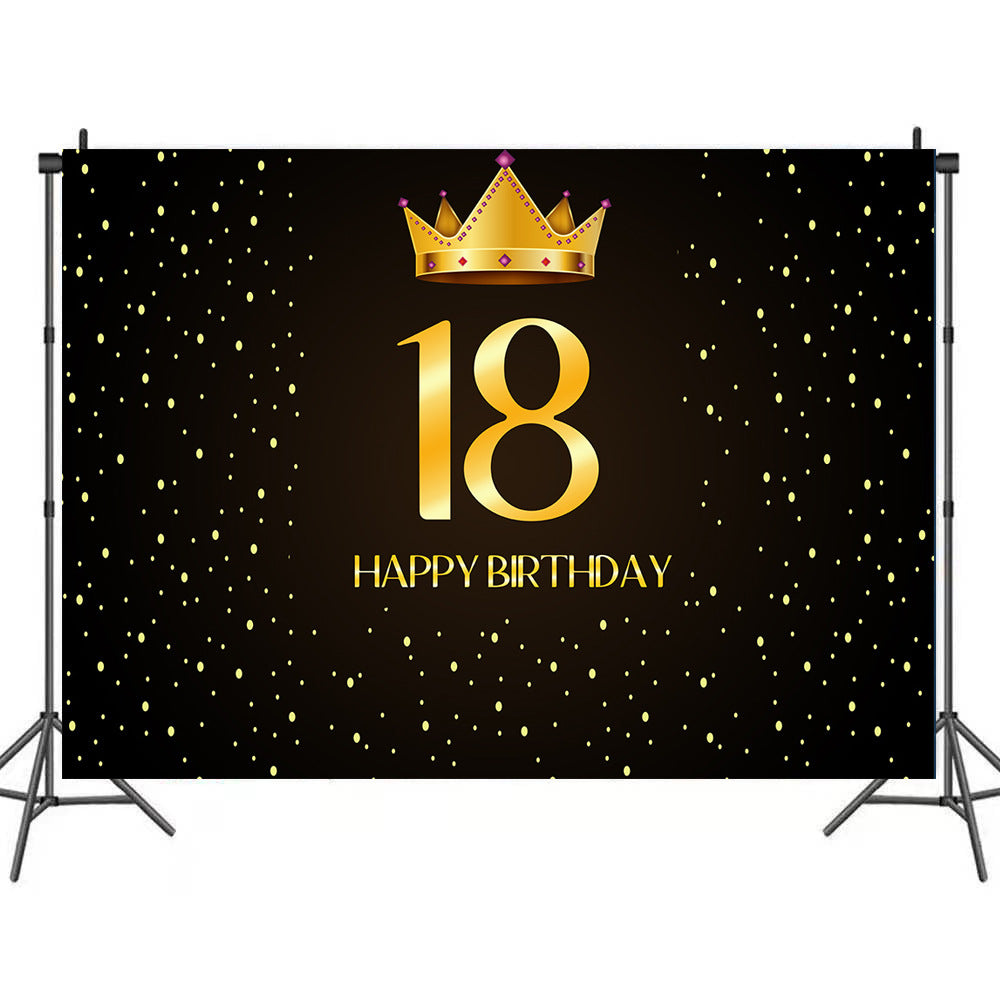 18th Birthday Banner Vinyl 1.5MX1M - DOONA KINGDOM