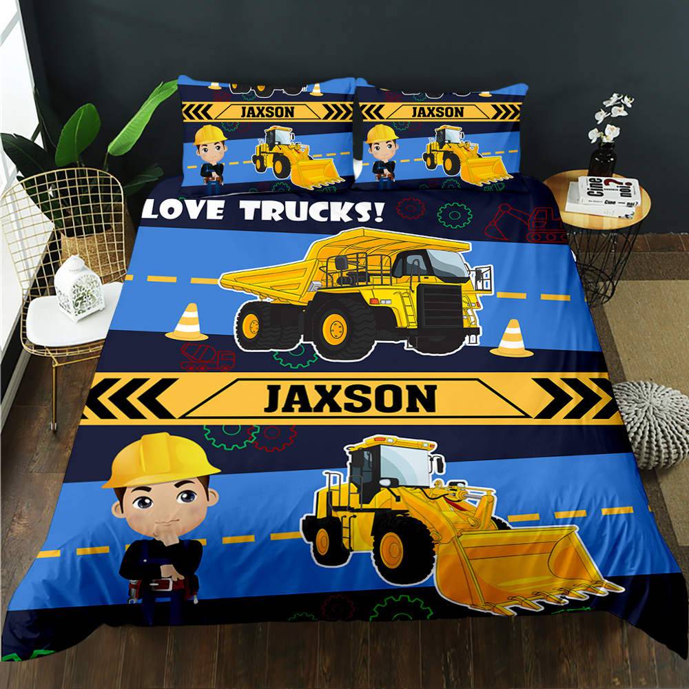Construction Personalised Quilt Cover Set - DOONA KINGDOM