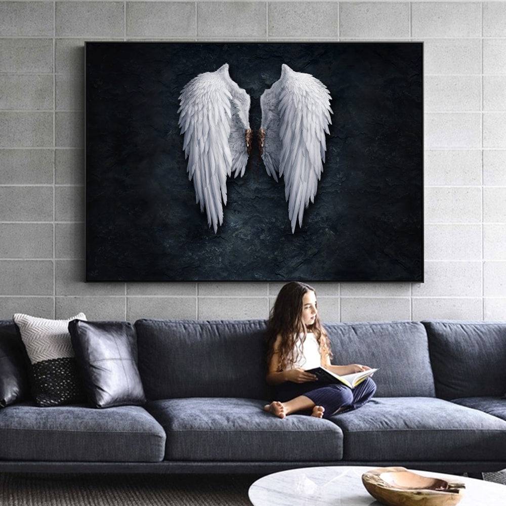 Abstract Angel Feather CANVAS PRINT - DOONA KINGDOM