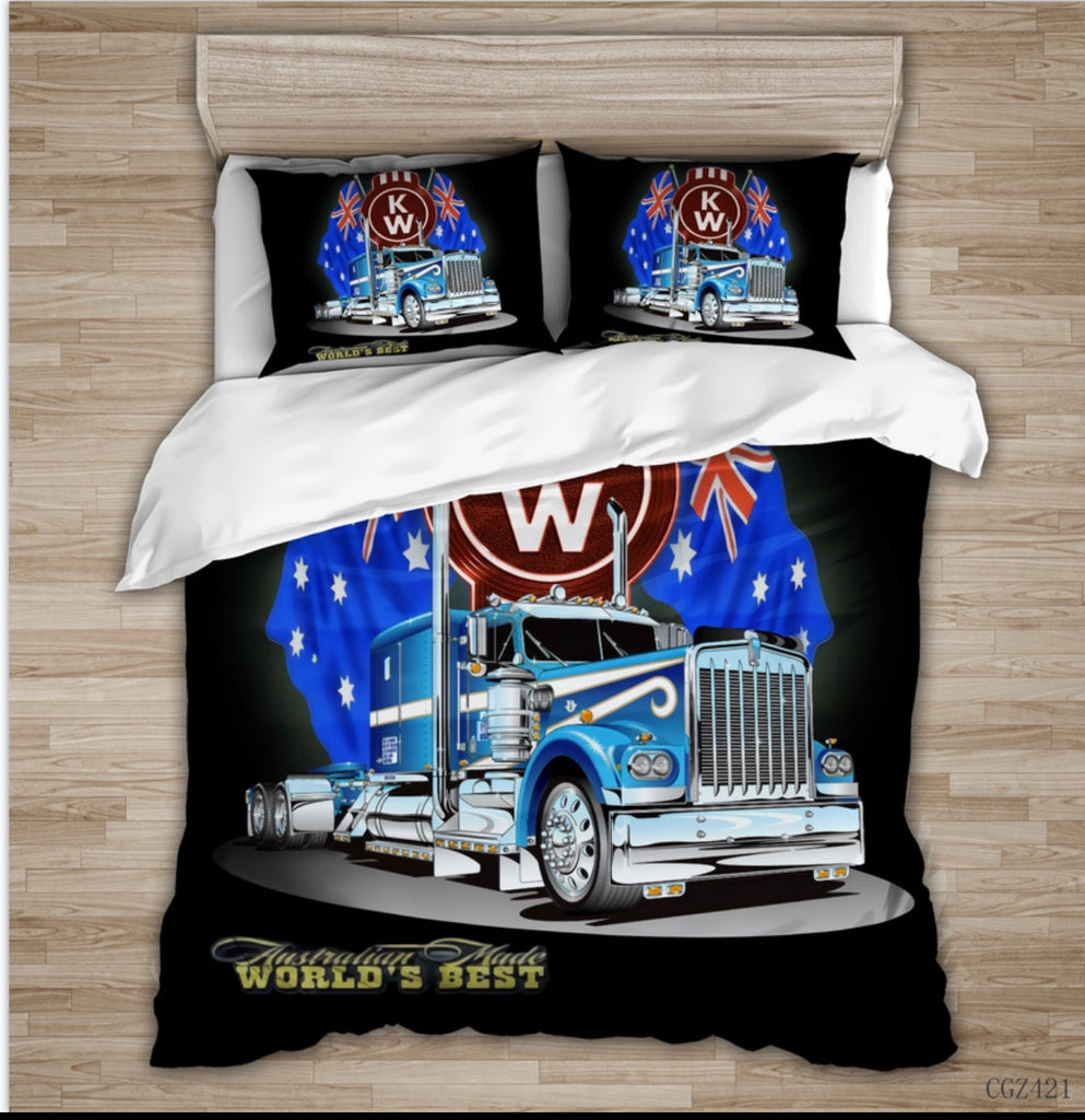 Truck Cotton Quilt Cover Set - DOONA KINGDOM