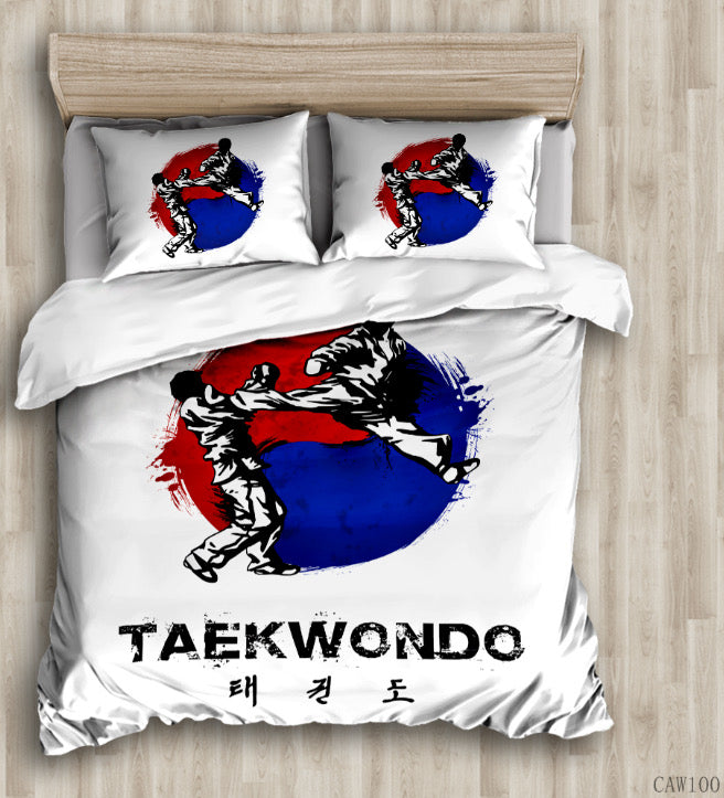 Taekwondo Cotton Quilt Cover Set - DOONA KINGDOM
