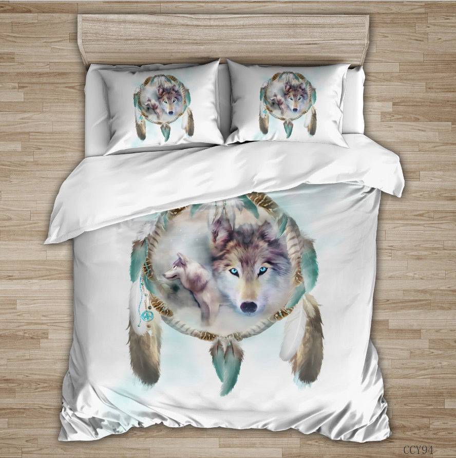 Wolf dream catcher quilt cover set - DOONA KINGDOM