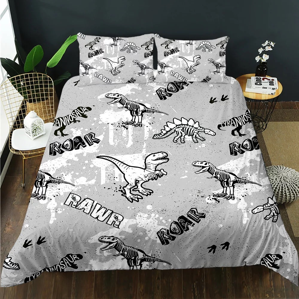 Dinosaur Cotton Quilt Cover Set - DOONA KINGDOM