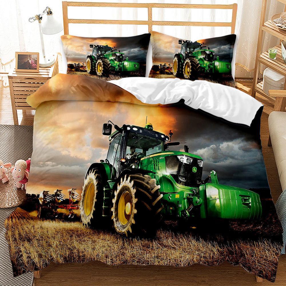 Tractor Cotton Quilt Cover Set - DOONA KINGDOM