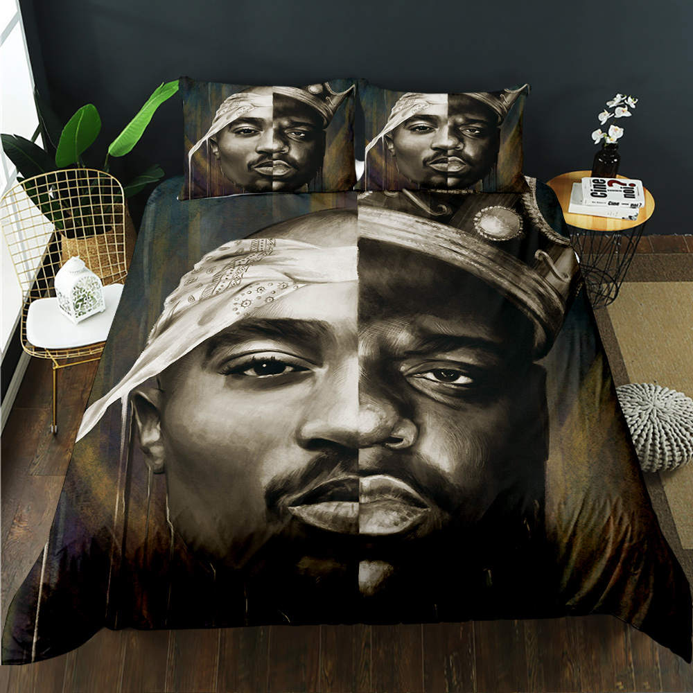 Biggie/Tupac Cotton Quilt Cover Set - DOONA KINGDOM