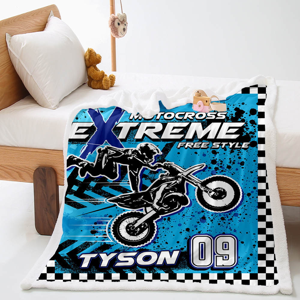 Motocross Personalised Blanket - DOONA KINGDOM