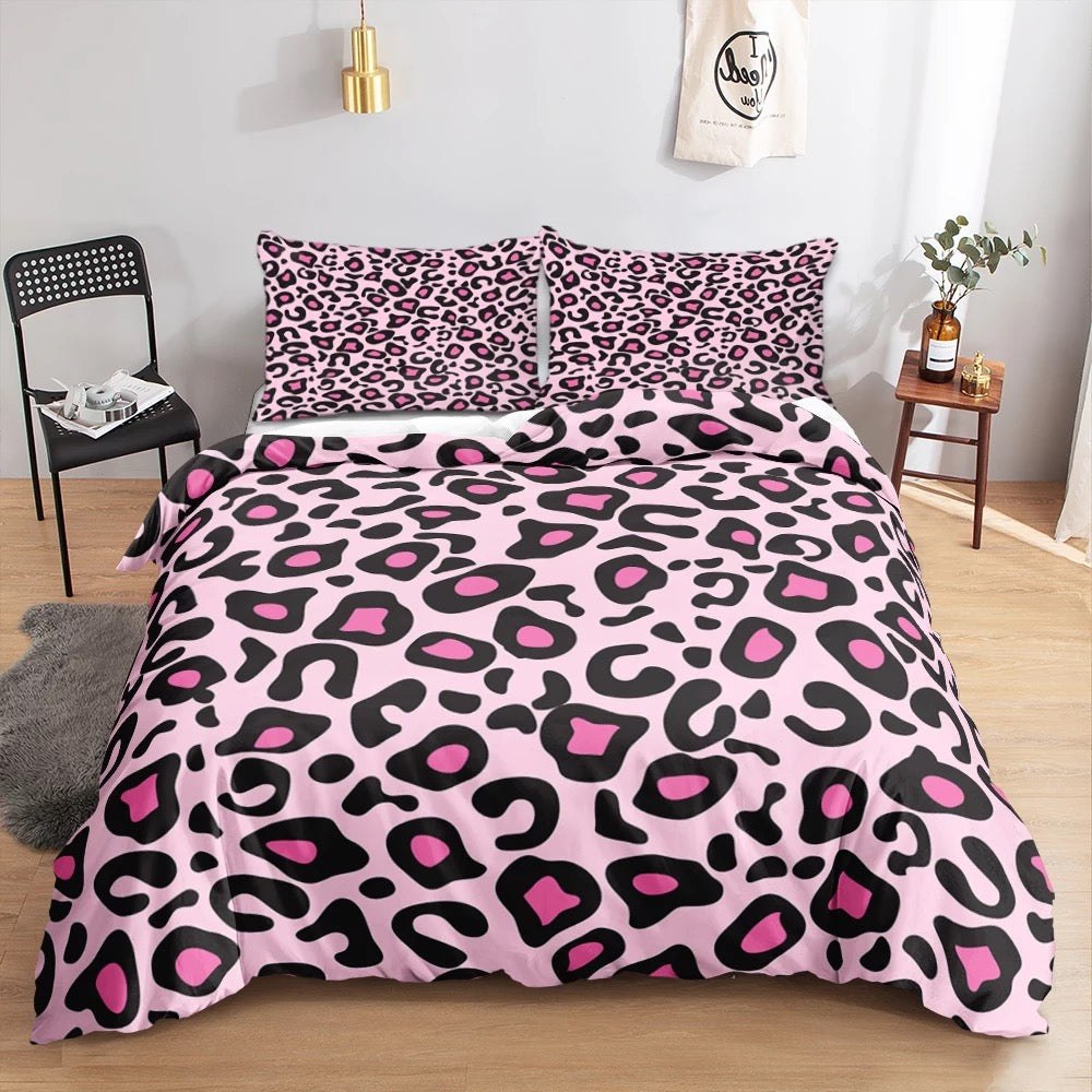 Leopard Print Cotton Quilt Cover Set - DOONA KINGDOM