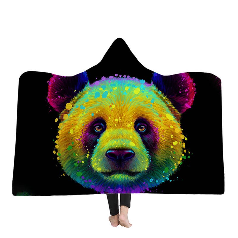 Panda Hooded Blanket 130cmx150cm - DOONA KINGDOM