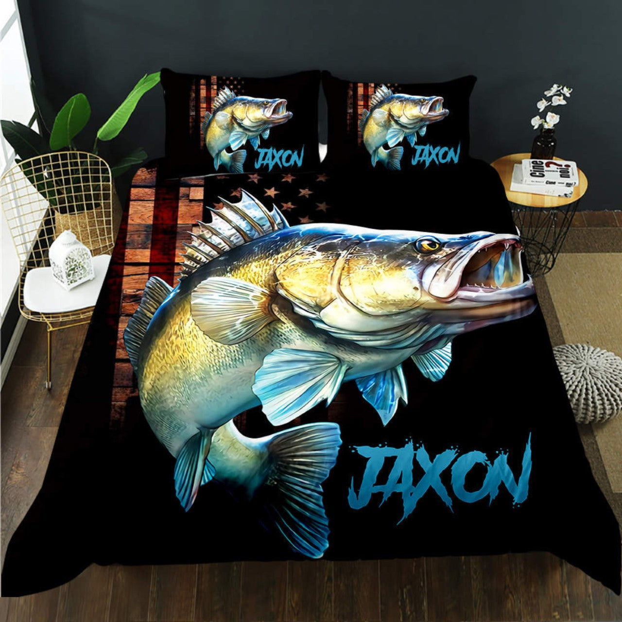 Fishing Quilt Cover Set