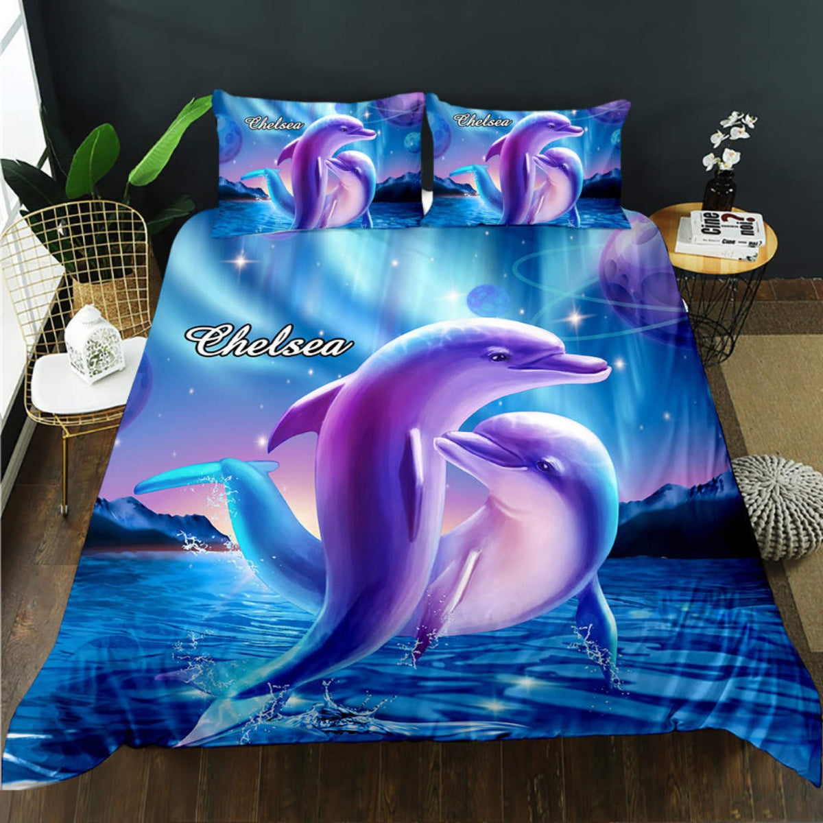 Dolphin Personalised Quilt Cover Set | DOONA KINGDOM