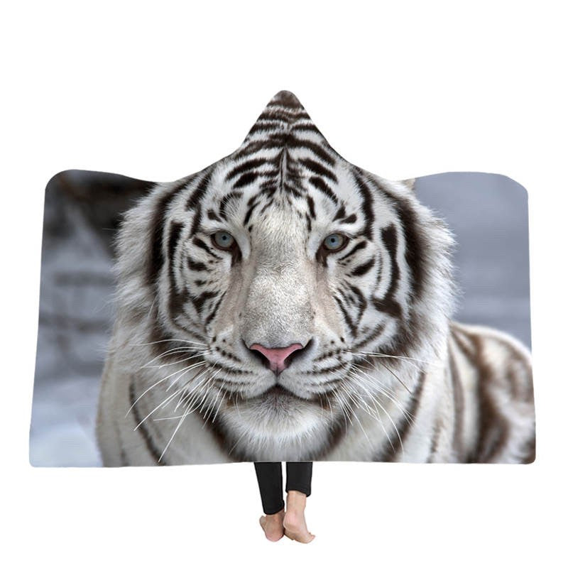 Tiger Premium Hooded Blanket 130cmx150cm - DOONA KINGDOM